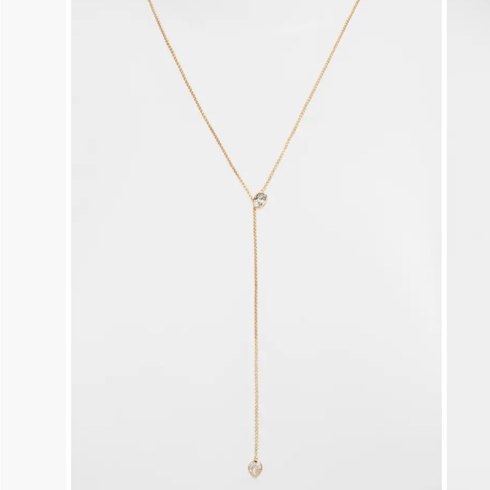 Nordstrom Cubic Zirconia Lariat Necklace